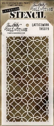 Tim Holtz - Layering Stencil - #019 Lattice Work