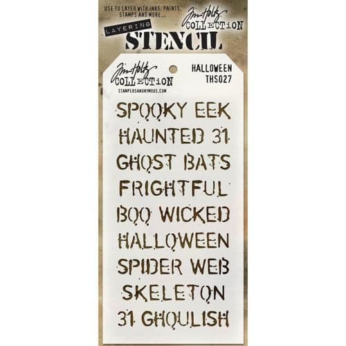 Tim Holtz - Layering Stencil - #027 Halloween