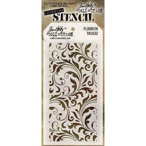 Tim Holtz - Layering Stencil - #032 Flourish