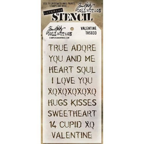 Tim Holtz - Layering Stencil - #033 Valentine