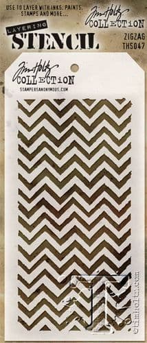 Tim Holtz - Layering Stencil - #047 ZigZag