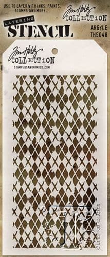 Tim Holtz - Layering Stencil - #048 Argyle