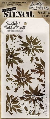 Tim Holtz - Layering Stencil - #049 Poinsettia