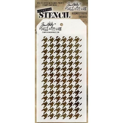 Tim Holtz - Layering Stencil - #055 Houndstooth
