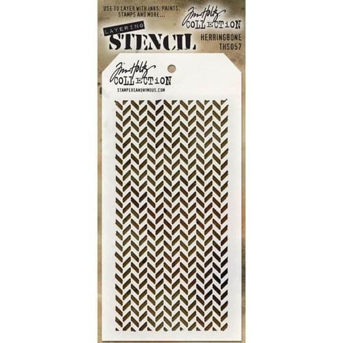 Tim Holtz - Layering Stencil - #057 Herringbone