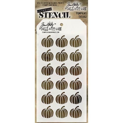 Tim Holtz - Layering Stencil - #062 Pumpkin