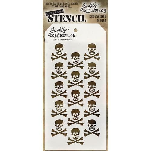Tim Holtz - Layering Stencil - #064 - Crossbones
