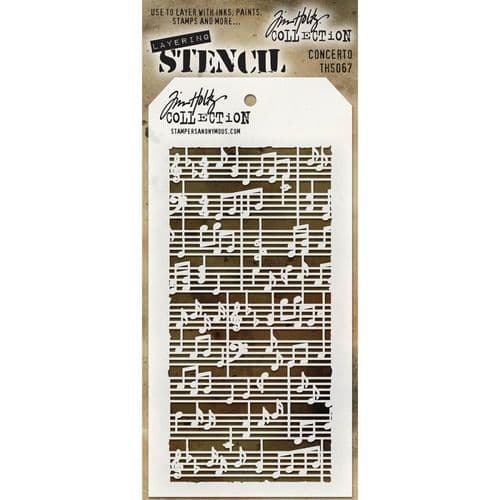 Tim Holtz - Layering Stencil - #067 Concerto