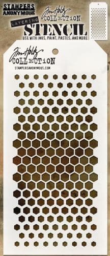 Tim Holtz - Layering Stencil - #117 Gradient Hex