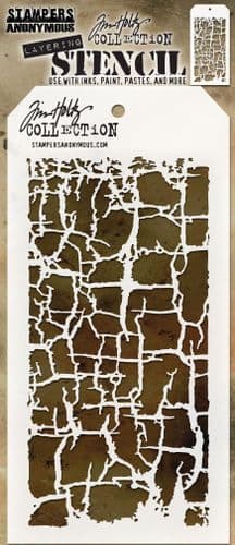 Tim Holtz - Layering Stencil - #129 Decayed