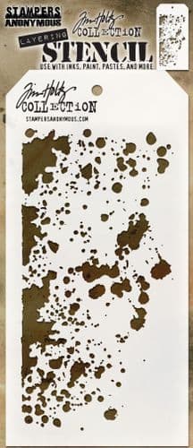 Tim Holtz - Layering Stencil - #130 Grime