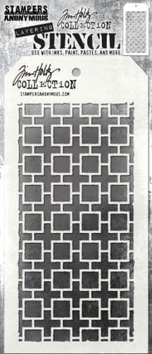 Tim Holtz - Layering Stencil - #157 Linked Squares