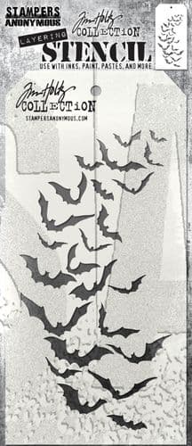 Tim Holtz - Layering Stencil - #184 Batty