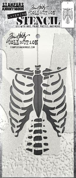 Tim Holtz - Layering Stencil - #185 Bones