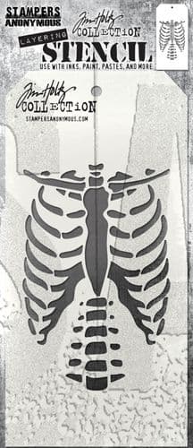 Tim Holtz - Layering Stencil - #185 Bones
