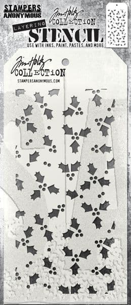Tim Holtz - Layering Stencil - #189 Tiny Holly