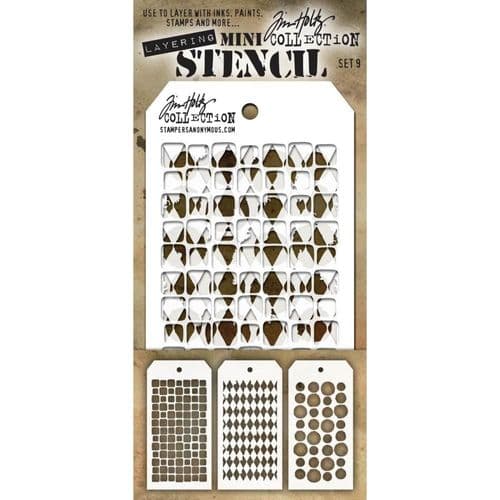 Tim Holtz - Mini Layering Stencils - Set #009