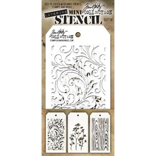 Tim Holtz - Mini Layering Stencils - Set #010
