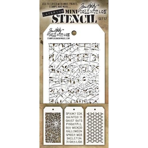 Tim Holtz - Mini Layering Stencils - Set #017