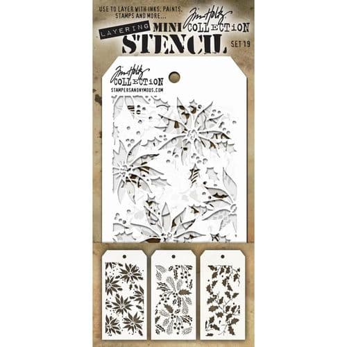 Tim Holtz - Mini Layering Stencils - Set #019