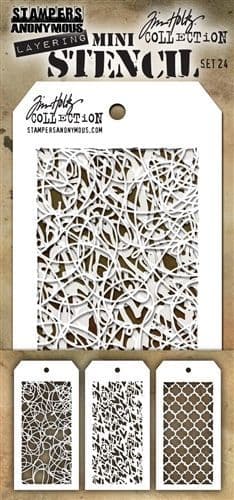 Tim Holtz - Mini Layering Stencils - set #024