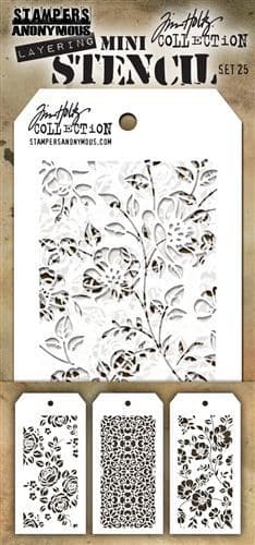 Tim Holtz - Mini Layering Stencils - set #025