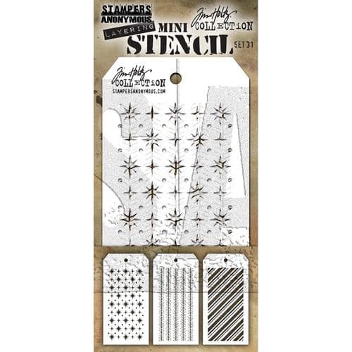 Tim Holtz - Mini Layering Stencils - set #031