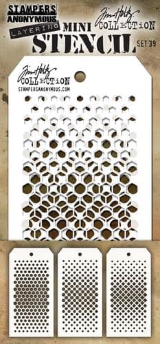 Tim Holtz - Mini Layering Stencils - set #039