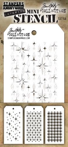 Tim Holtz - Mini Layering Stencils - set #044