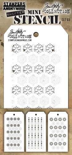 Tim Holtz - Mini Layering Stencils - set #045