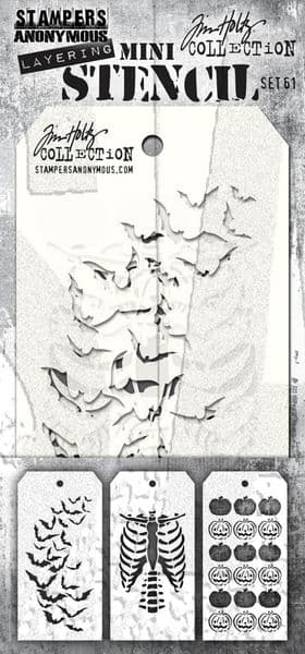 Tim Holtz - Mini Layering Stencils - Set #061