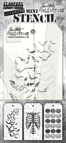 Tim Holtz - Mini Layering Stencils - Set #061