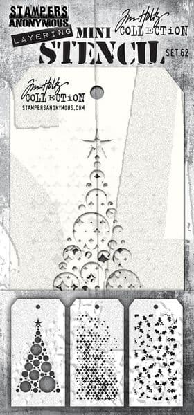 Tim Holtz - Mini Layering Stencils - Set #062