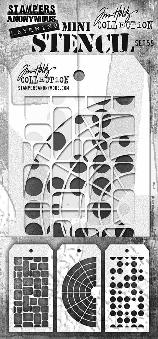 Tim Holtz Mini Layered Stencil Set 3/Pkg, Set #56 – Scrapbooking Fairies