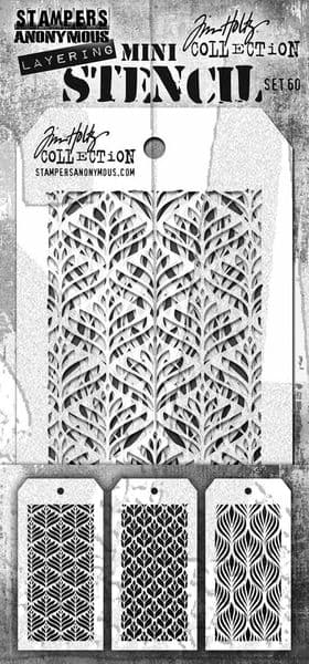 Tim Holtz - Mini Layering Stencils - Set #60