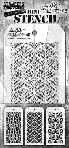 Tim Holtz - Mini Layering Stencils - Set #60