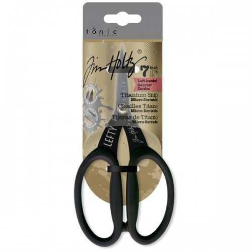 Tim Holtz - Non Stick Micro Serrated Scissors by Tonic - Left Handed