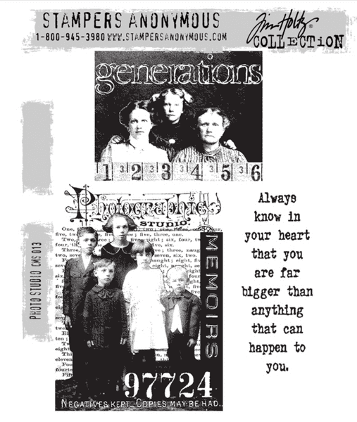 Tim Holtz - Rubber Stamps - CM013 - Photo Studio