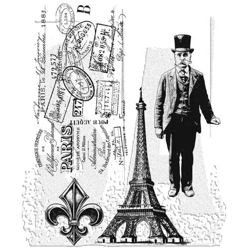Tim Holtz - Rubber Stamps - CMS0159 - Paris Memoir