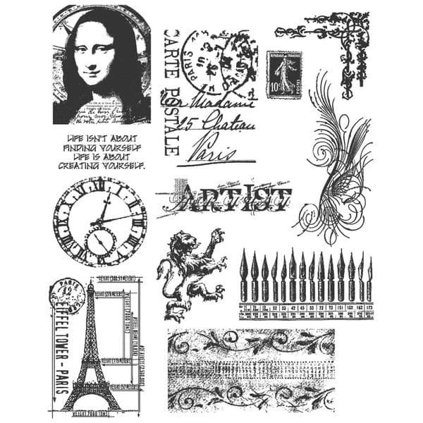 Tim Holtz - Rubber Stamps - CMS062 - Mini Classics