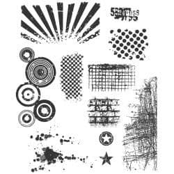 Tim Holtz - Rubber Stamps - CMS089 - Bitty Grunge