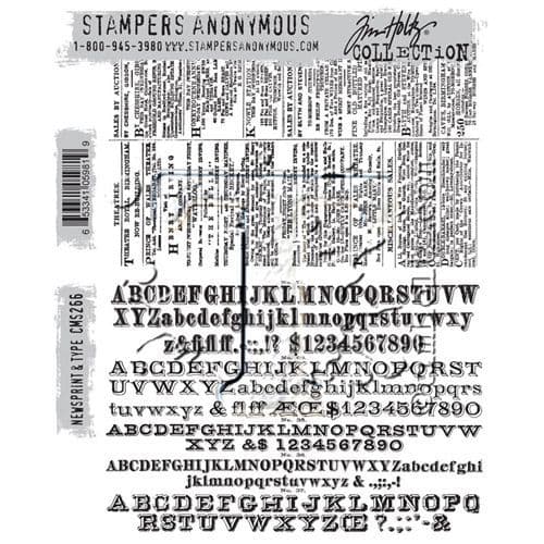 Tim Holtz - Rubber Stamps - CMS266 - Newsprint