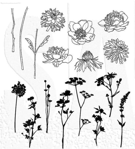 Tim Holtz - Rubber Stamps - CMS269 - Mini Bouquet