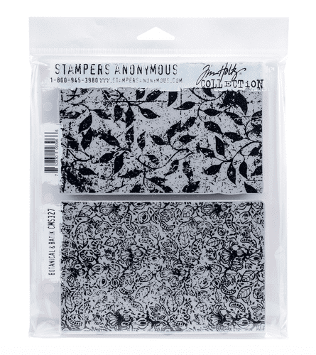 Tim Holtz - Rubber Stamps - CMS327 - Botanical & Batik