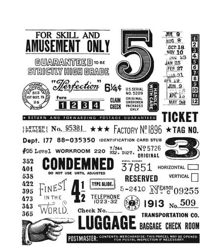 Tim Holtz - Rubber Stamps - CMS448 - Eccentric