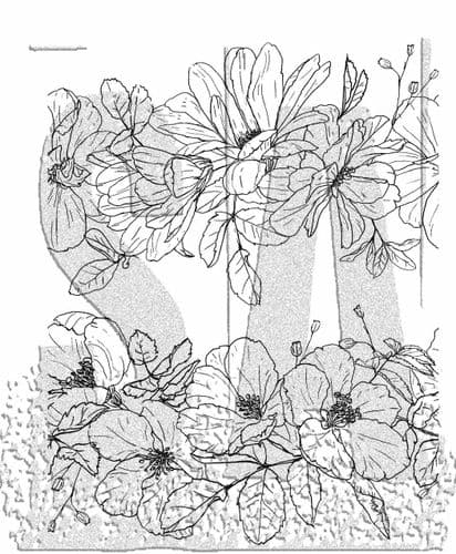 Tim Holtz - Rubber Stamps - CMS461 - Floral Trims