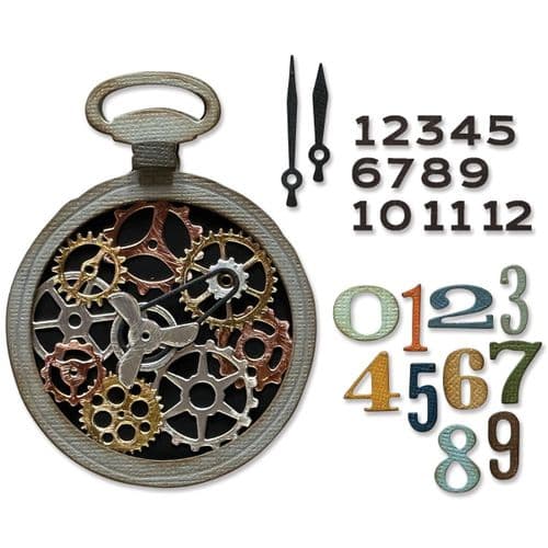 Tim Holtz - Sizzix - From the Vault - Thinlits Set - Vault Gears