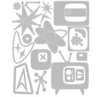 Tim Holtz - Sizzix Thinlits Die Set - Vault Atomic Retro