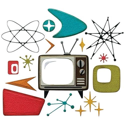 Tim Holtz - Sizzix Thinlits Die Set - Vault Atomic Retro