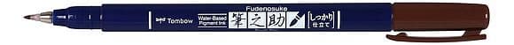 Tombow Fudenosuke Brush pen - Hard Tip - Brown
